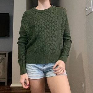 Green Target sweater